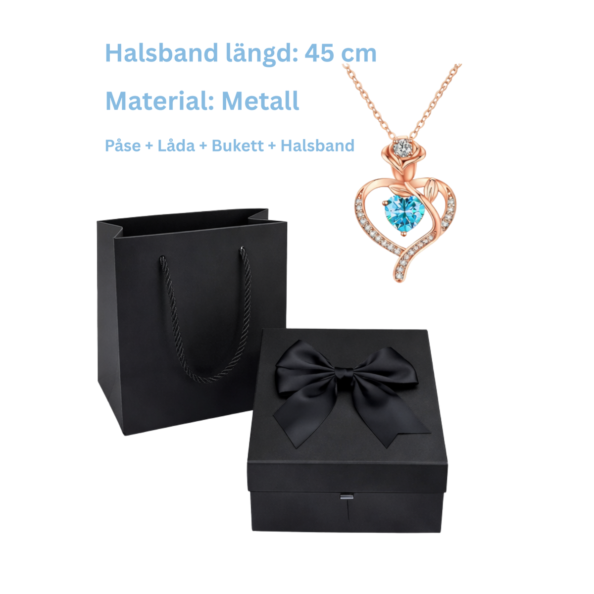 Valentinez™ Rosbukett Med Halsband
