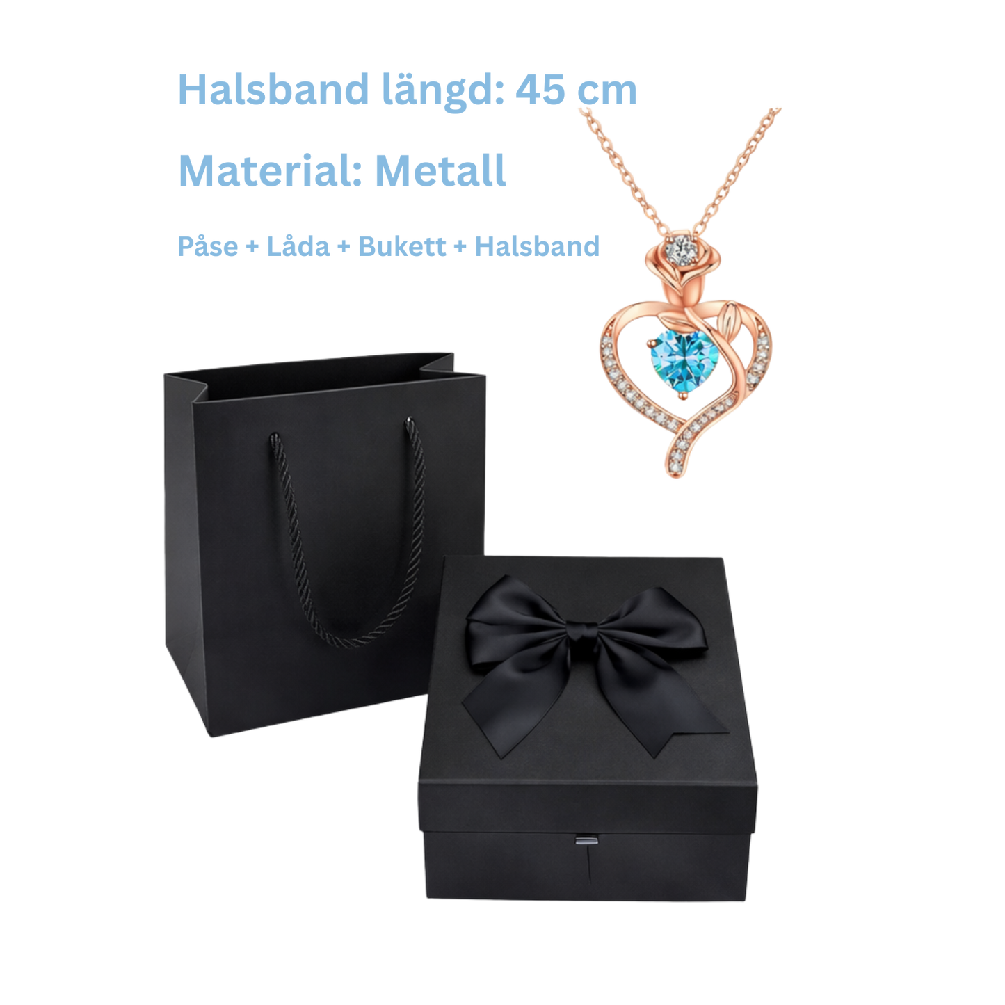 Valentinez™ Rosbukett Med Halsband