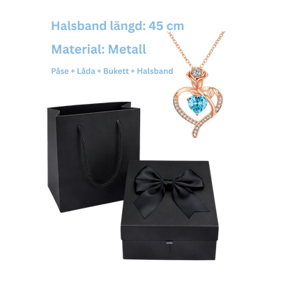 Valentinez™ Rosbukett Med Halsband