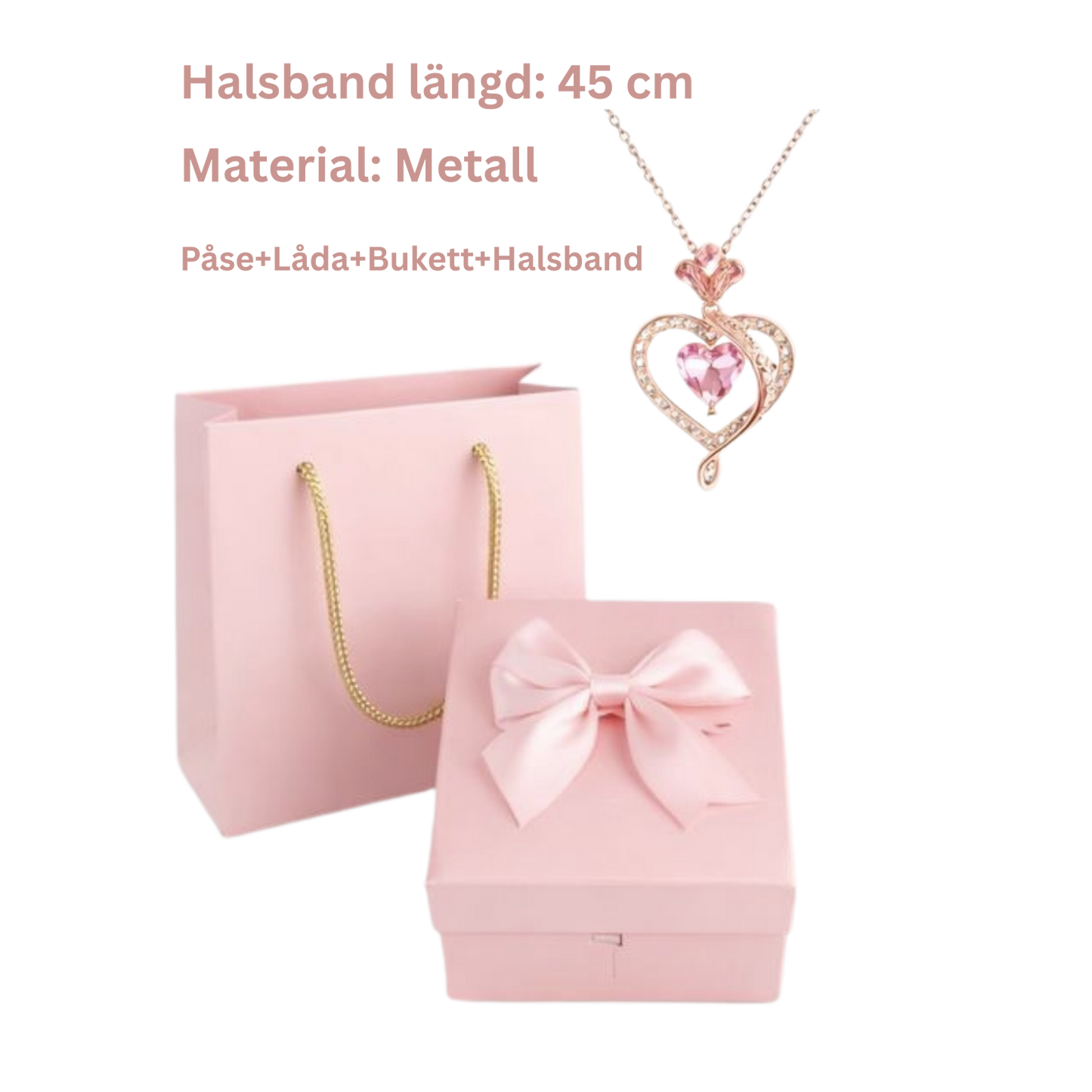 Valentinez™ Rosbukett Med Halsband