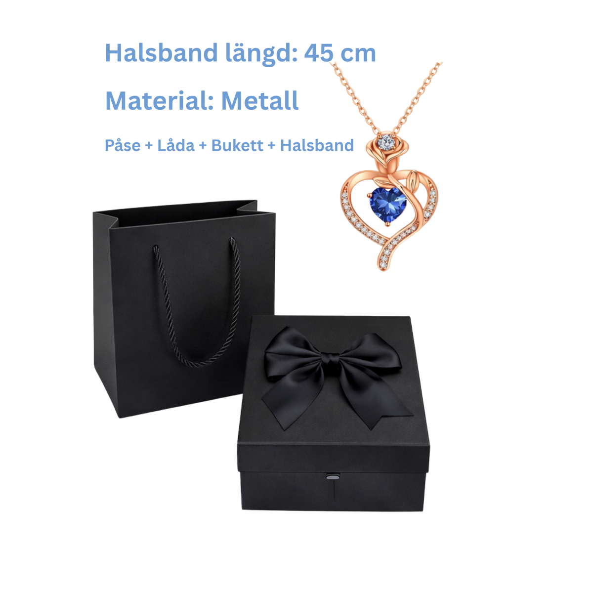 Valentinez™ Rosbukett Med Halsband