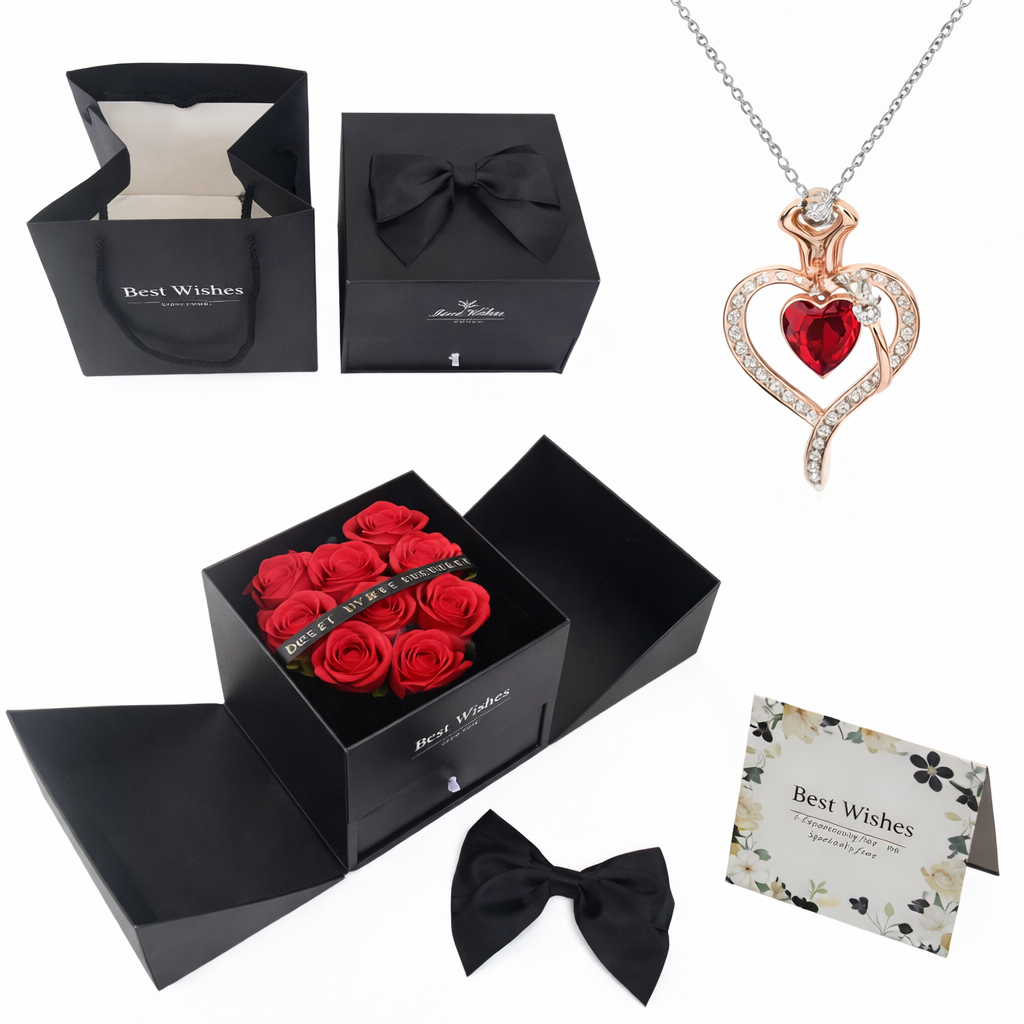 Valentinez™ Rosbukett Med Halsband