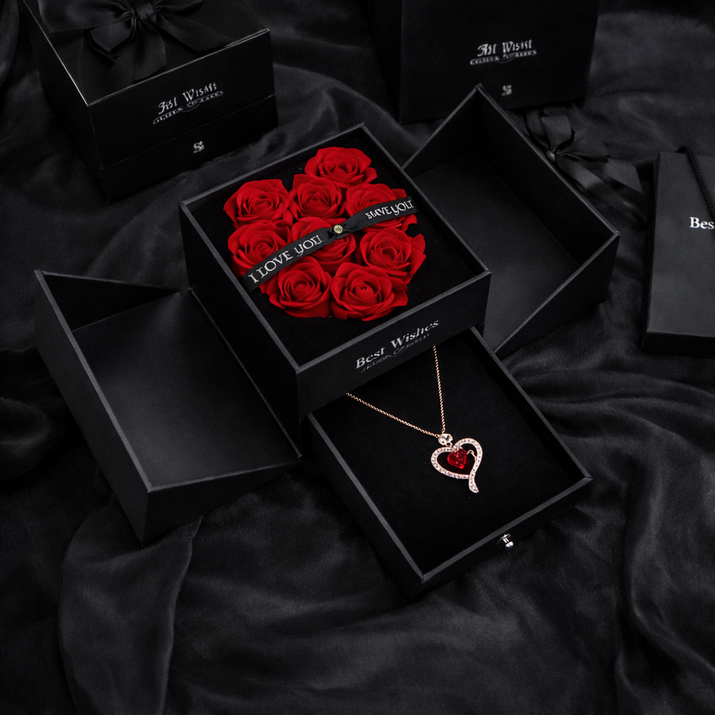 Valentinez™ Rosbukett Med Halsband