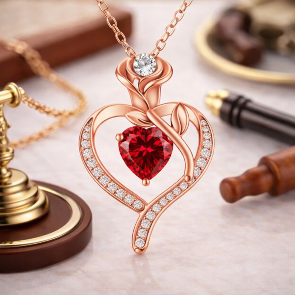 Valentinez™ Rosbukett Med Halsband