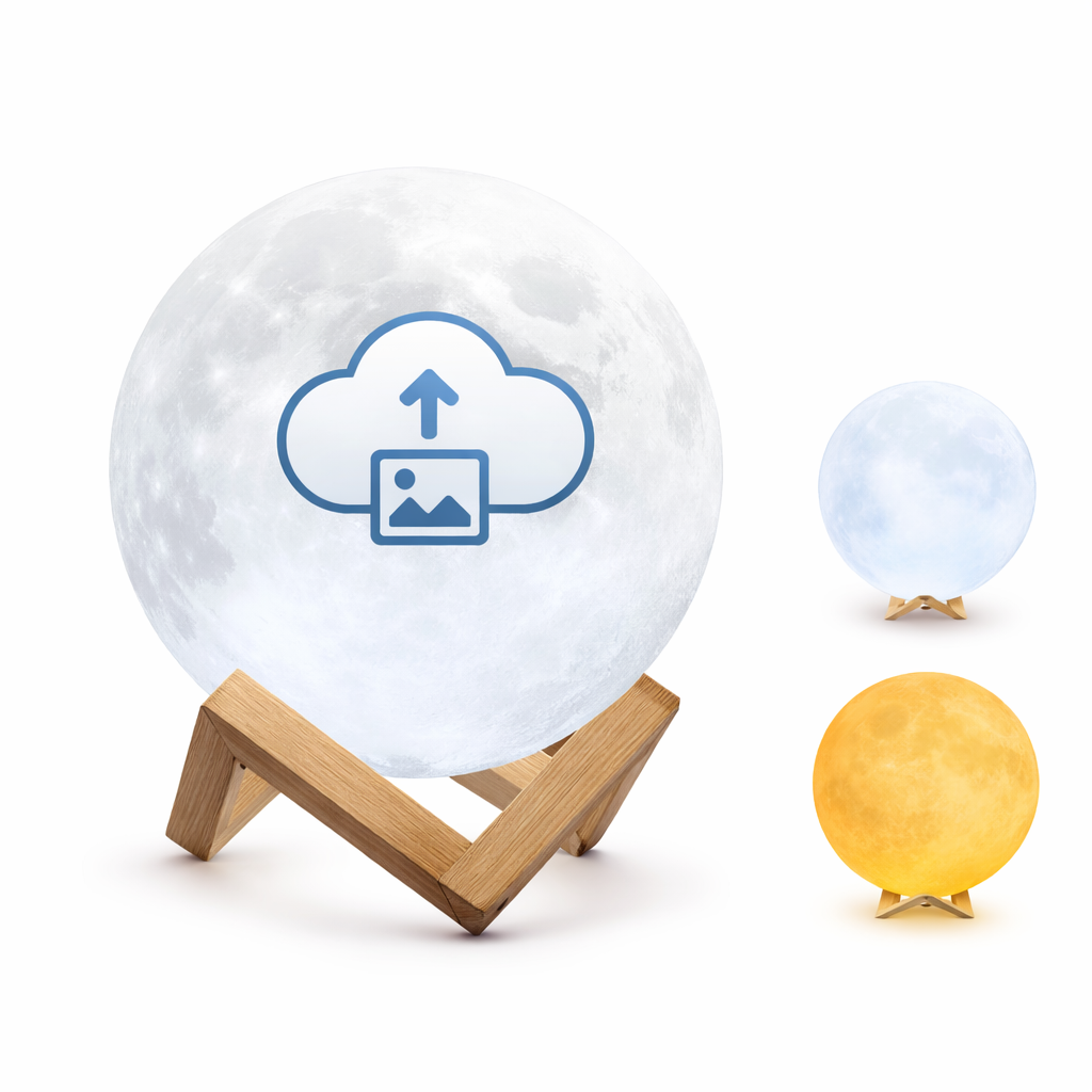 Valentinez™ Månlampa Med Egen Designad Bild