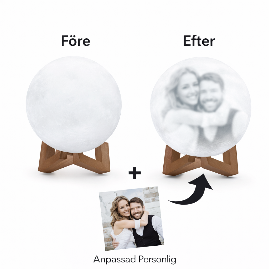 Valentinez™ Månlampa Med Egen Designad Bild