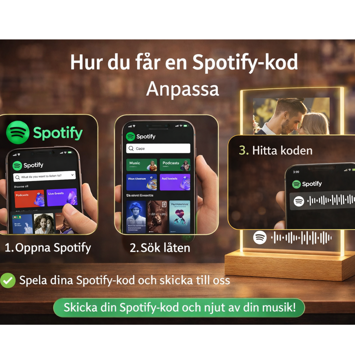 Valentinez™ Spotify Lampa