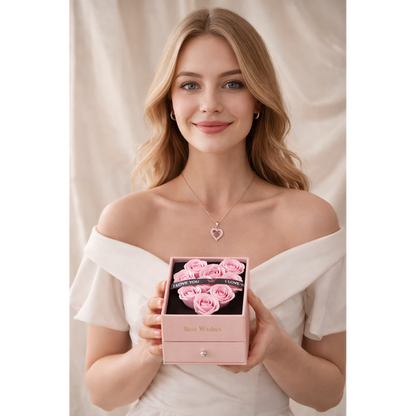 Valentinez™ Rosbukett Med Halsband